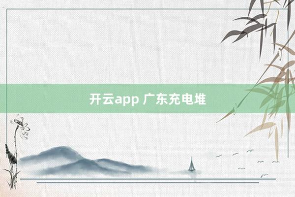 开云app 广东充电堆
